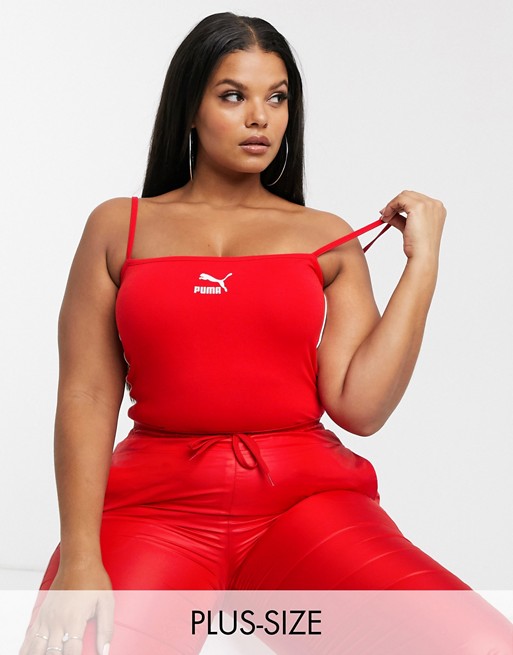 Puma Plus Logo Body with red exclusive at ASOS