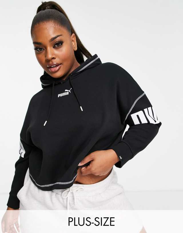 Puma Plus Power hoodie in black