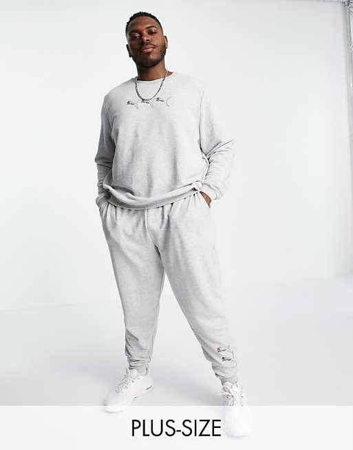 Puma Plus repeat cat logo sweatpants in gray - exclusive to ASOS | ASOS