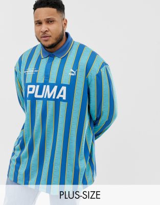 puma striped football shirt