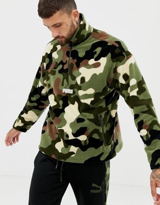 camouflage half jacket