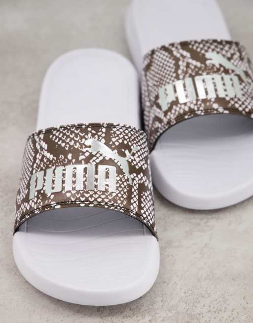 PUMA – Popcat 20 – Kolorowe klapki w wężowy wzór