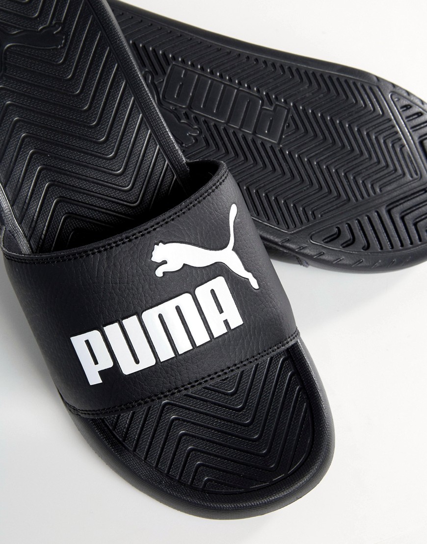 Puma – PopCat – Svarta tofflor 36026510