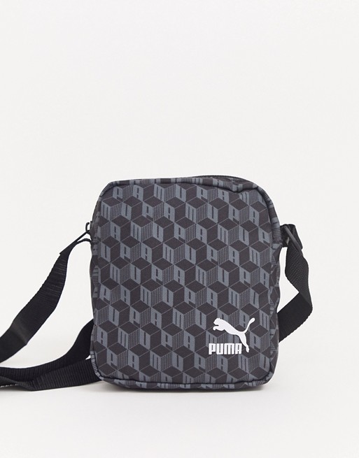 Puma Portable bag with print in black