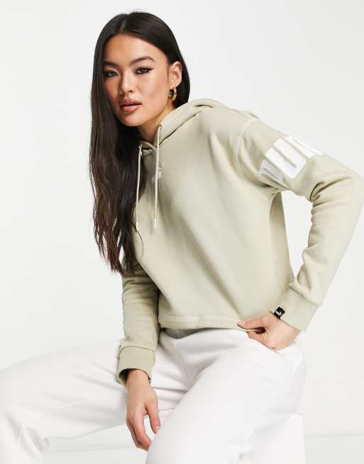 Puma Power hoodie in green ASOS