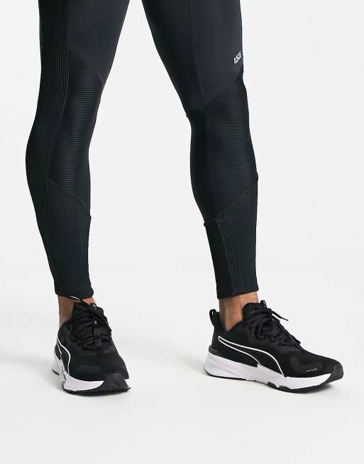 Puma, Pants & Jumpsuits, Puma Black And White Tight Athletic Sporty  Jogging Leggings Size Xl