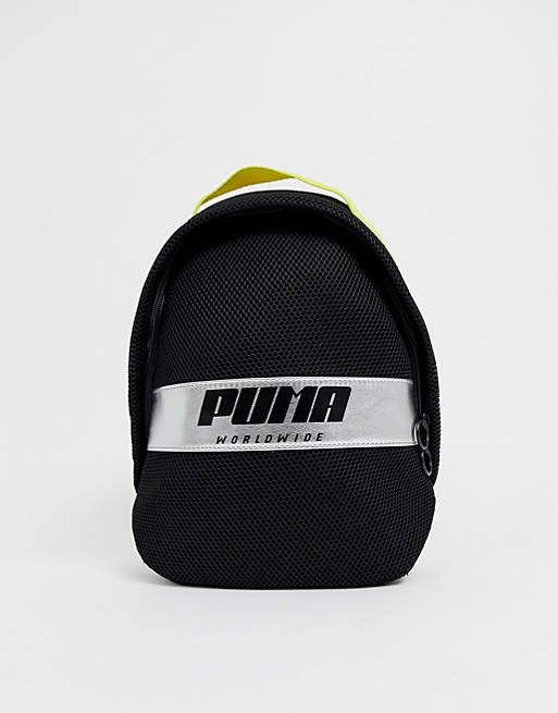 Arne Kiwi Tips Puma Prime Street Archive mesh black backpack | ASOS
