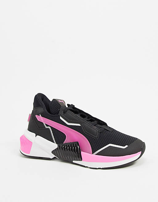 Puma Provoke XT trainers in black and pink