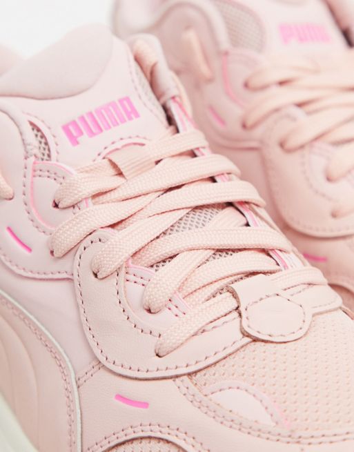 Puma Pulsar Wedge sneakers in pastel pink