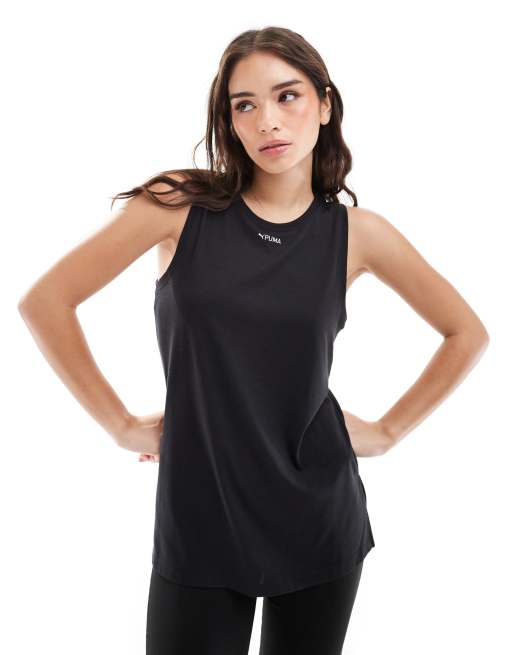 Puma Puma fit triblend training tank top in puma black