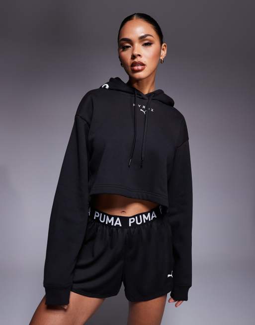Puma Puma x hyrox heavyweight hoodie in puma black