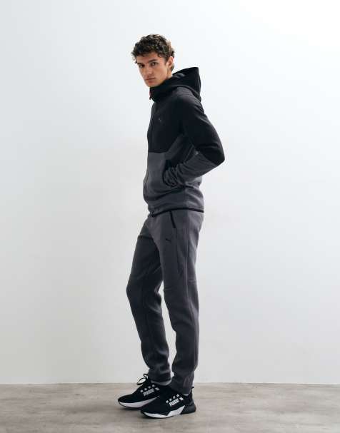 Puma Pumatech elevated pants in moody gray - view 1