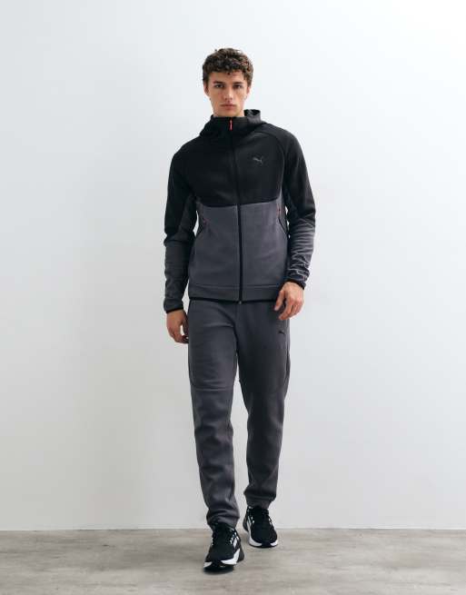 Puma Pumatech elevated slim full-zip hoodie in moody gray, 2 of 5