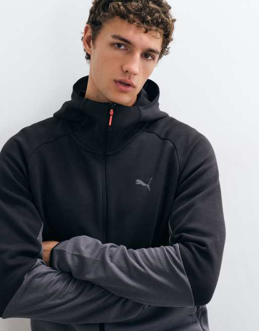 Puma Pumatech elevated slim full-zip hoodie in moody gray, 3 of 5