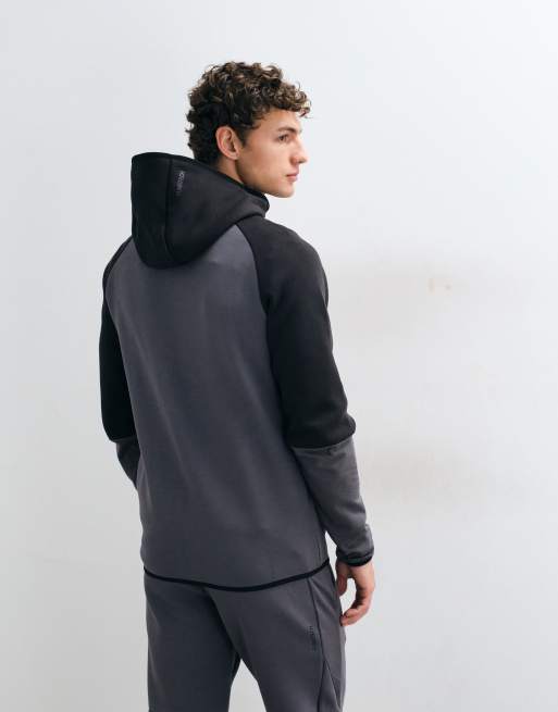 Puma Pumatech elevated slim full-zip hoodie in moody gray, 5 of 5