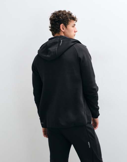 Puma Pumatech elevated slim full-zip hoodie in puma black, 5 of 5