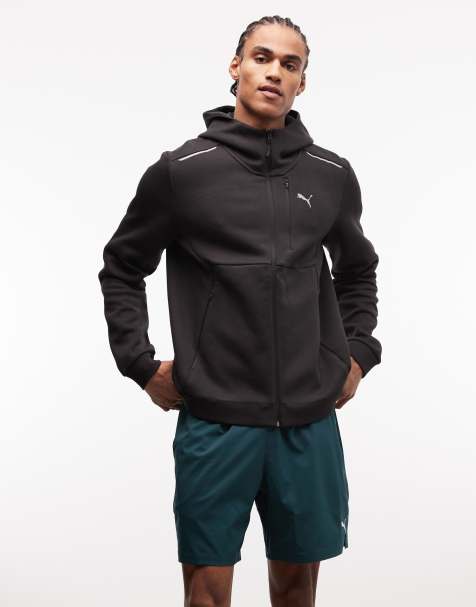 Puma Pumatech full zip hoodie in black - view 1