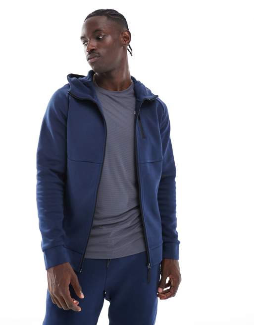 Puma Pumatech full zip hoodie in club navy