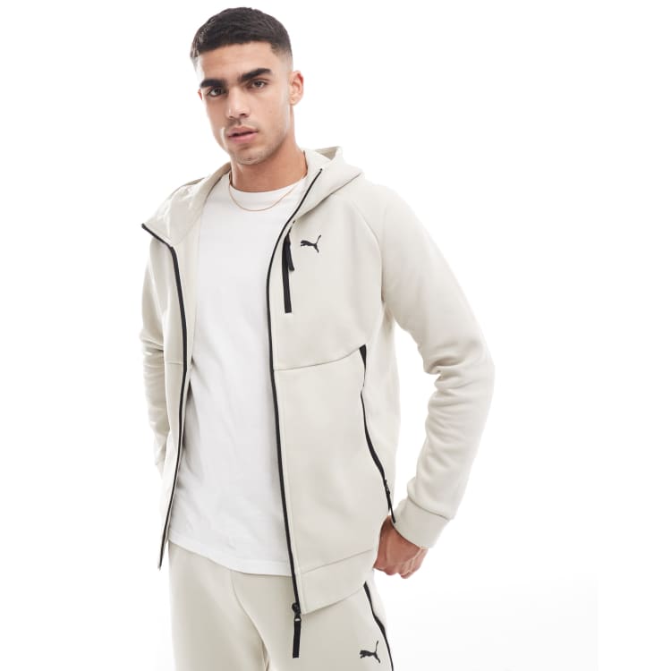 Puma Pumatech full zip hoodie in desert dust ASOS