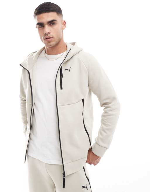 Puma Pumatech full zip hoodie in desert dust ASOS