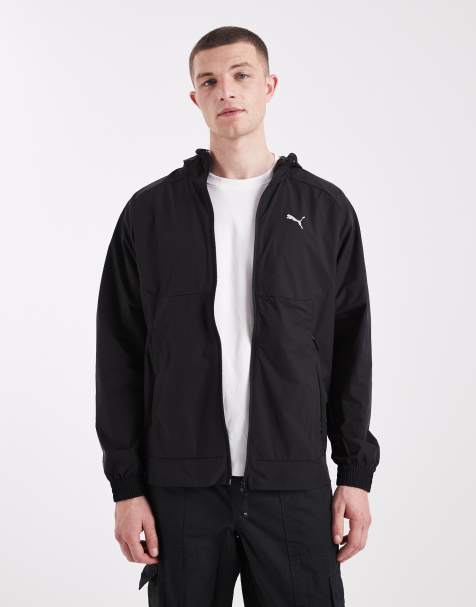 Puma Pumatech relaxed track jacket in black - view 1