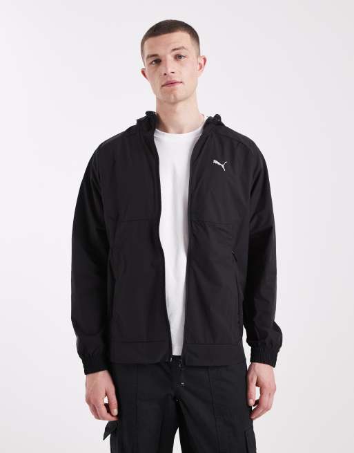 Puma Pumatech relaxed track jacket in puma black