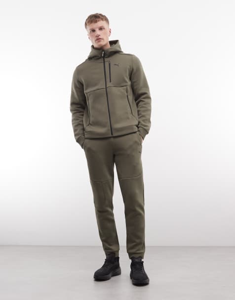 Puma Pumatech sweatpants regular fit in loden green