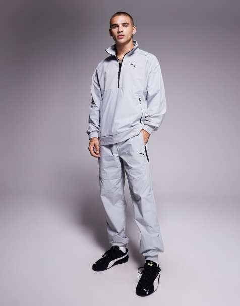 Puma Pumatech track pants in gray echo - view 1