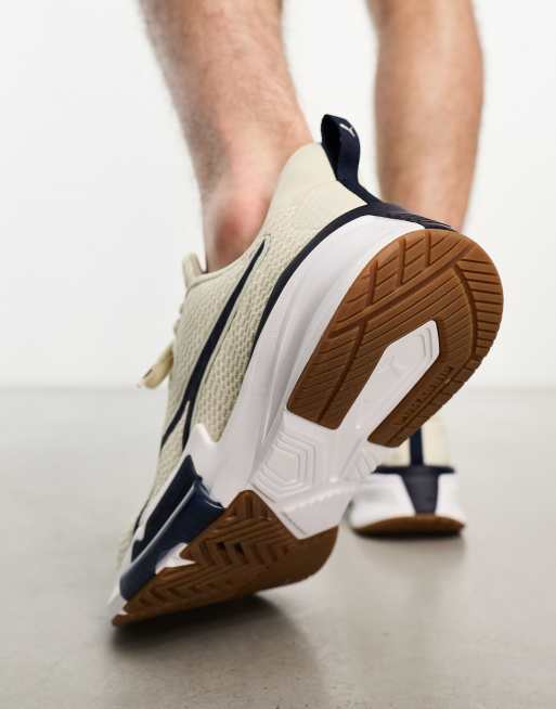 Puma PWR Frame running trainers in oatmeal, 2 of 4