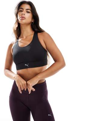 Puma Pwrbreathe run bra in black