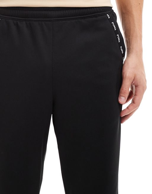 PUMA PWRFleece Lite Pantalon de jogging a bande a logo Noir