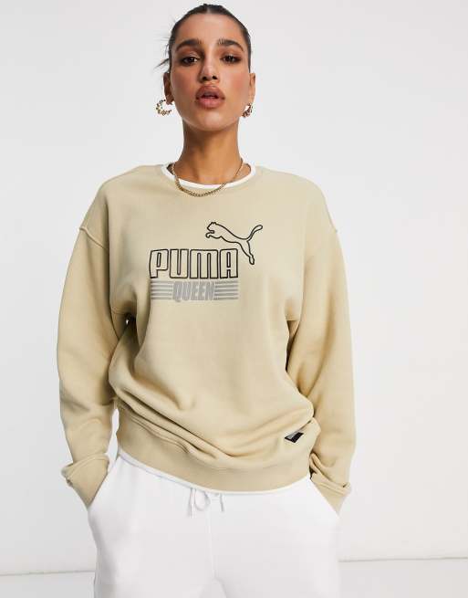 PUMA Queen Felpa beige ASOS