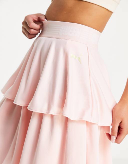 Pink 2025 tiered skirt