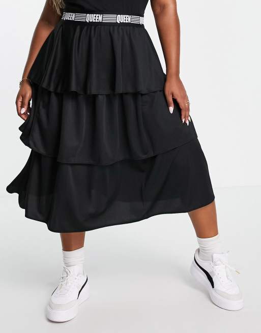 Plus size high waisted skirt outlet queen