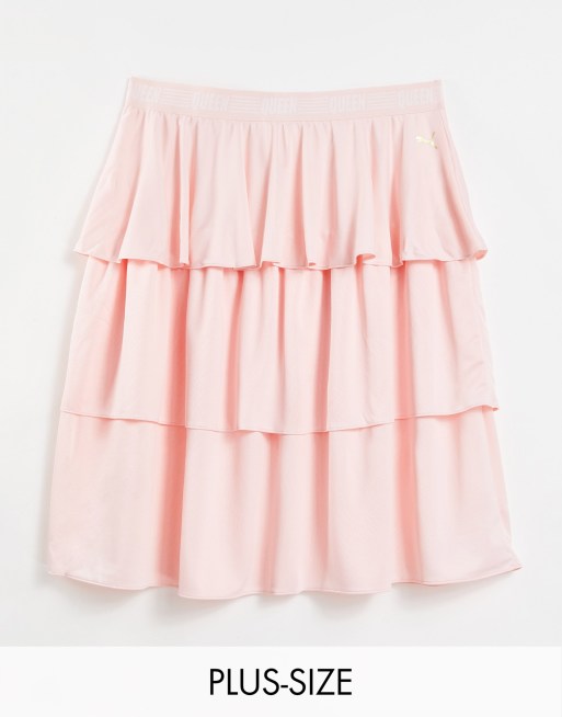 Plus size white outlet skirt queen