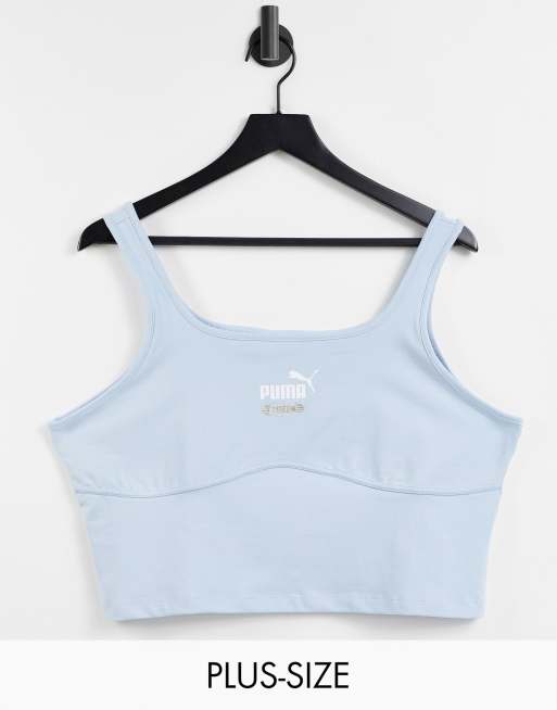 Puma Queen plus structured bralette in pastel blue