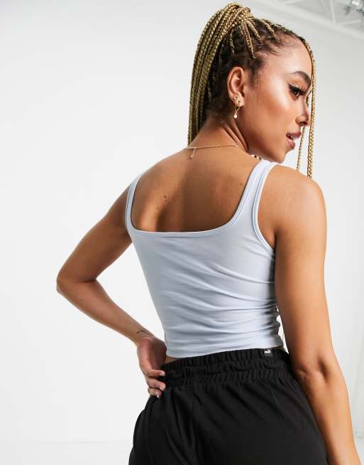 Puma Queen structured bralette in pastel blue, 4 of 4