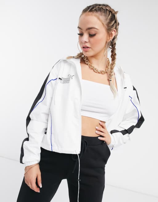 Puma white shop track jacket