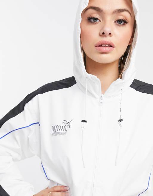 Puma track store jacket white