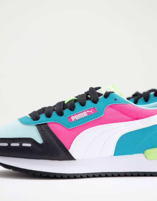 Neon store puma trainers