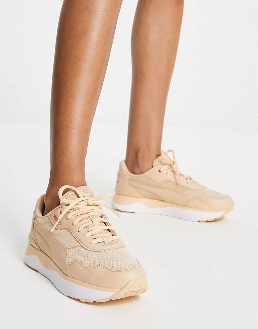Puma – R78 Voyage Premium Nava – Beżowe buty sportowe