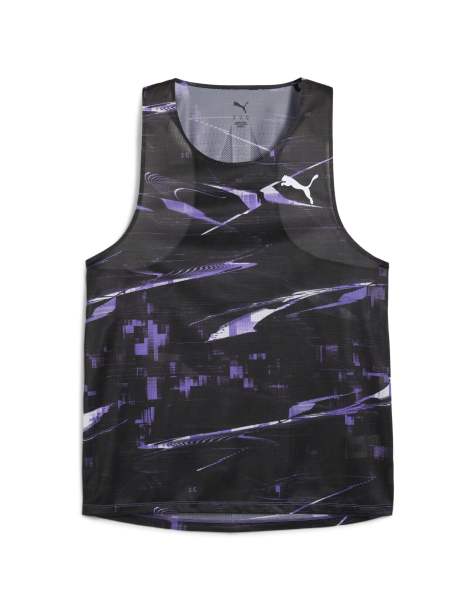 Puma Raceday ultraspun singlet top in dark amethyst - view 1