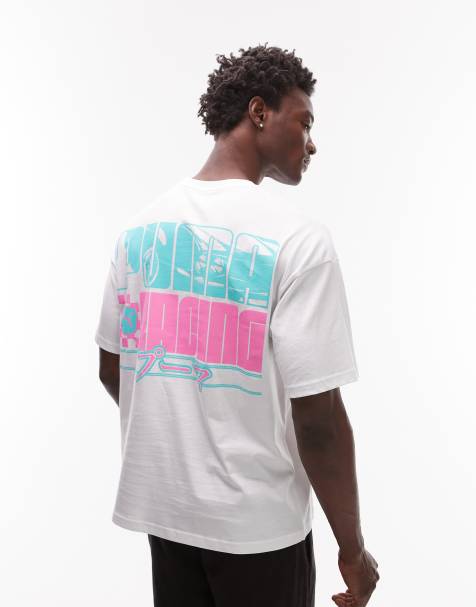 PUMA Racing back print t-shirt in white Exclusive at ASOS - view 1