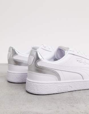 basket puma argenté