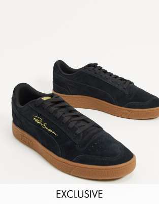 Puma Ralph Sampson Gum Sole Sneakers In Black Exclusive To Asos ModeSens