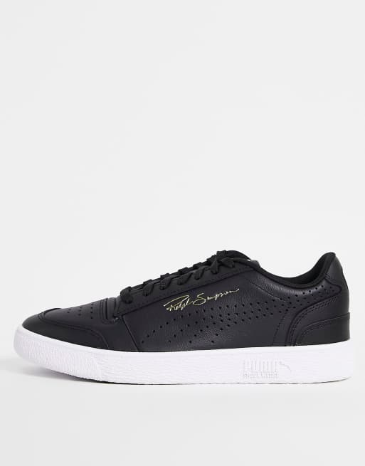 Puma Ralph Sampson LO Perf sneakers in black and white