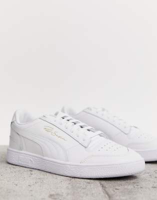 all white puma sneakers