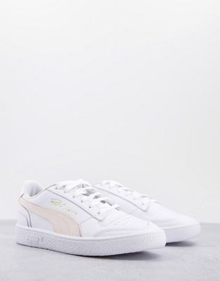 Puma Ralph Sampson Lo trainers in white and pink