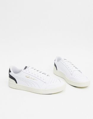 Puma Ralph Sampson Perforated trainers in white & black | ASOS