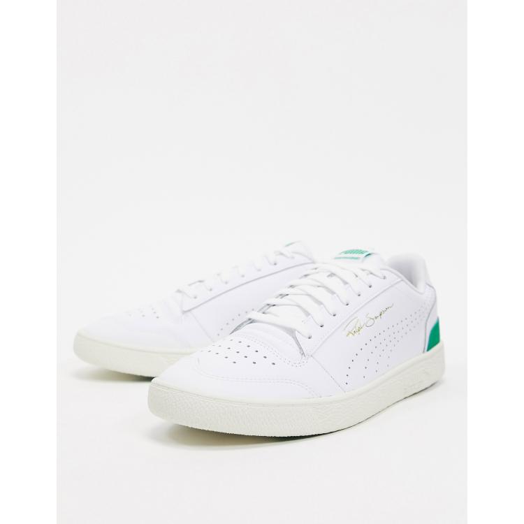 Puma ralph sampson perforated store leather trainers in pastel